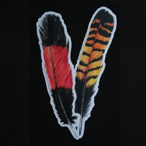 Blackbird Feather Sticker (Shanna Trees Designs)