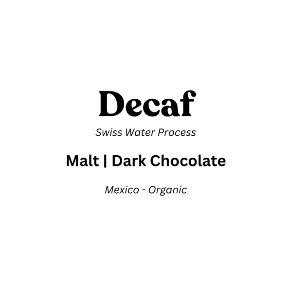 Coffee NQ Blend Decaf Label