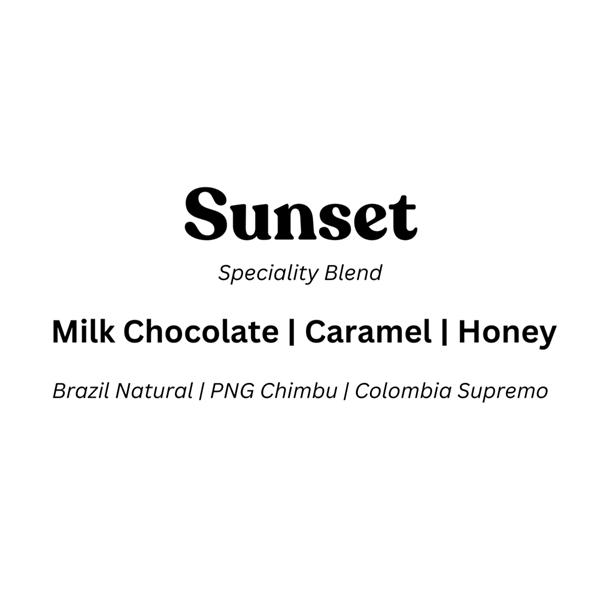 Coffee NQ Blend Sunset Label